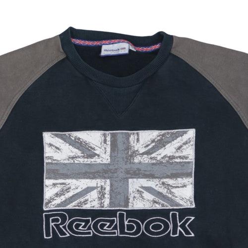Reebok Classic Women's Black & Grey Crew Neck Sweatshirt Size M