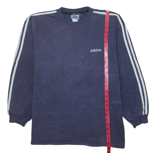 Adidas Men's Blue Crew Neck Pullover Sweatshirt Size L