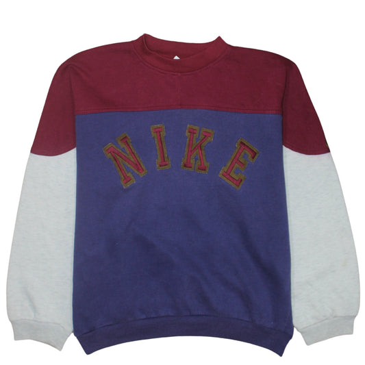 Nike Women’s Multicoloured Colourblock Pullover Sweatshirt Size L