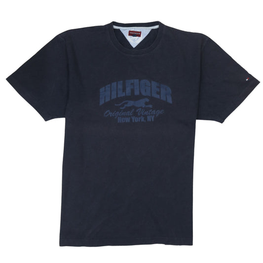 Hilfiger Men's Blue 2XL Vintage Graphic Cotton T-Shirt