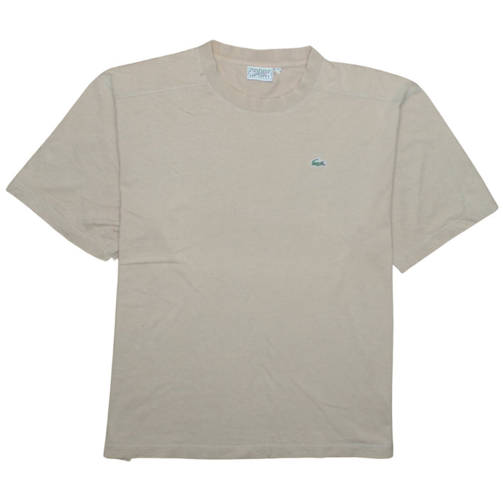 Lacoste Sport Men's Beige Short Sleeve Crew Neck T-Shirt Size L