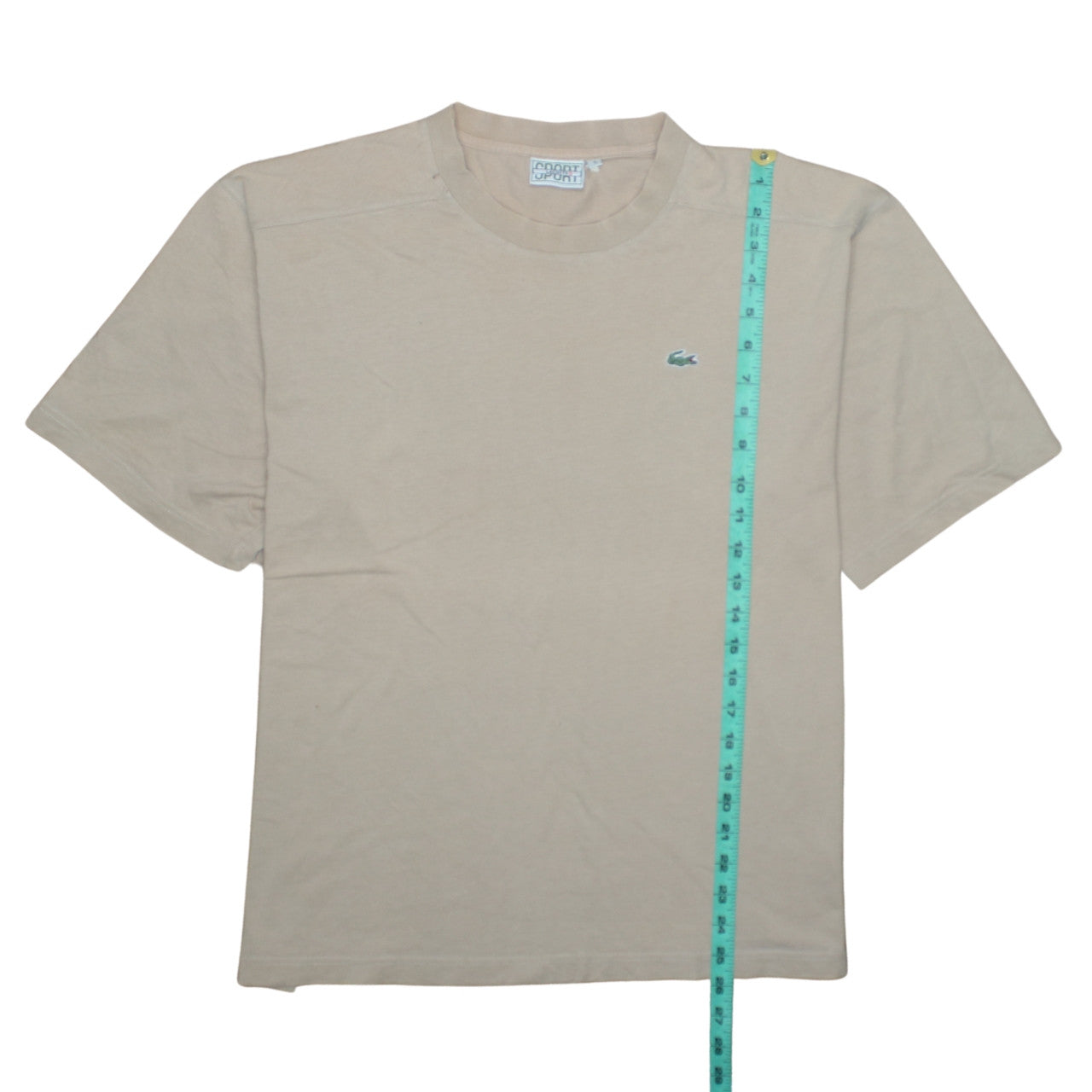 Lacoste Sport Men's Beige Short Sleeve Crew Neck T-Shirt Size L