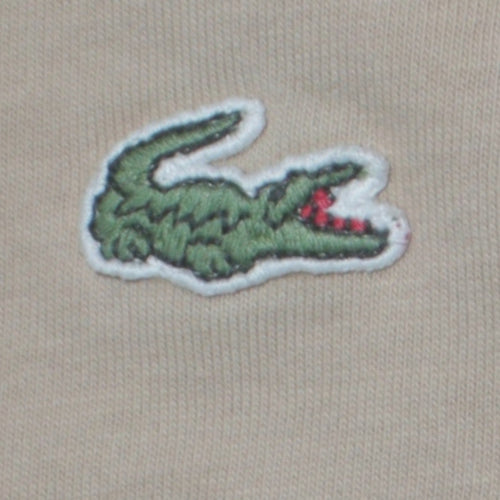 Lacoste Sport Men's Beige Short Sleeve Crew Neck T-Shirt Size L