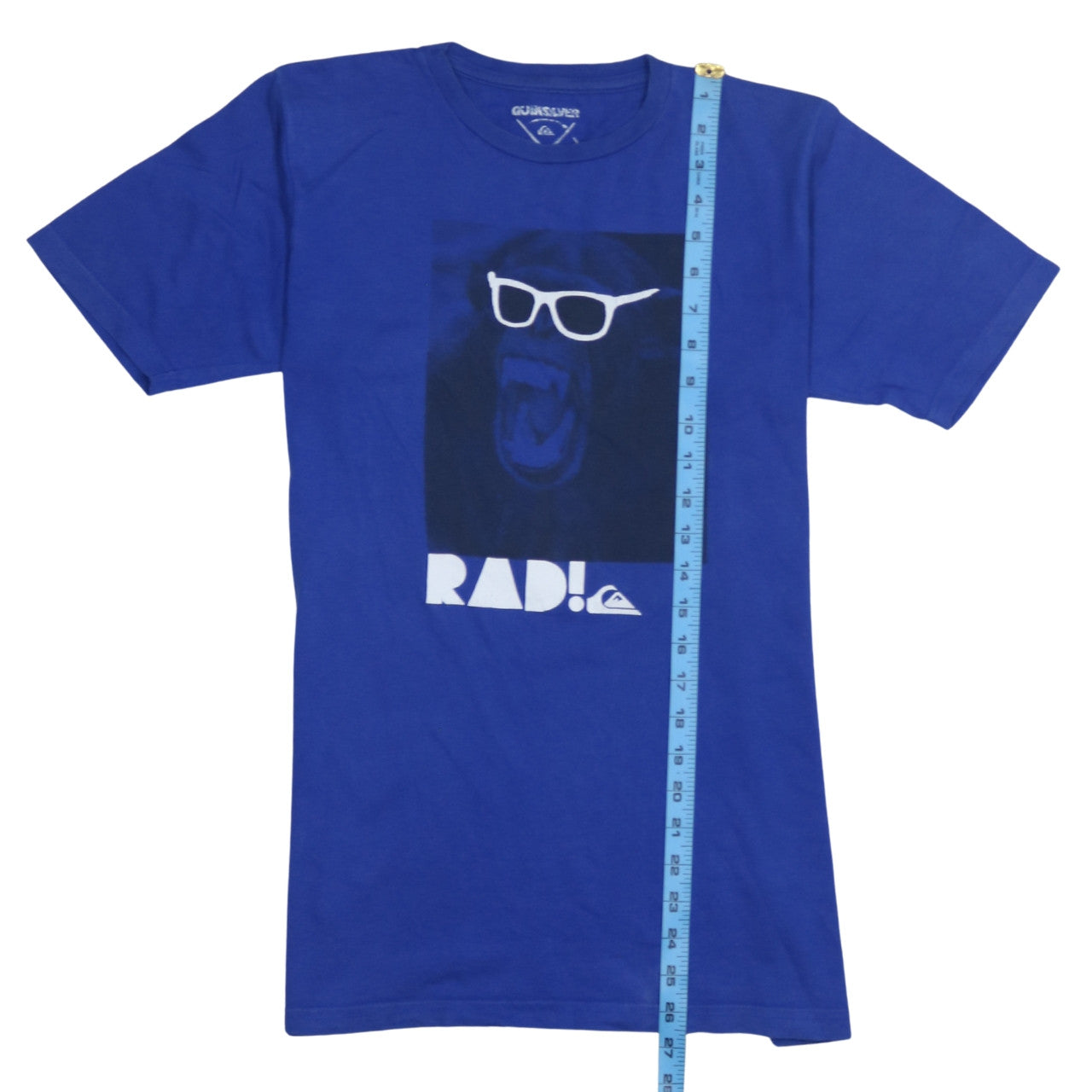 Quiksilver Teens Blue Graphic Monkey RAD! Cotton T-Shirt Size 16
