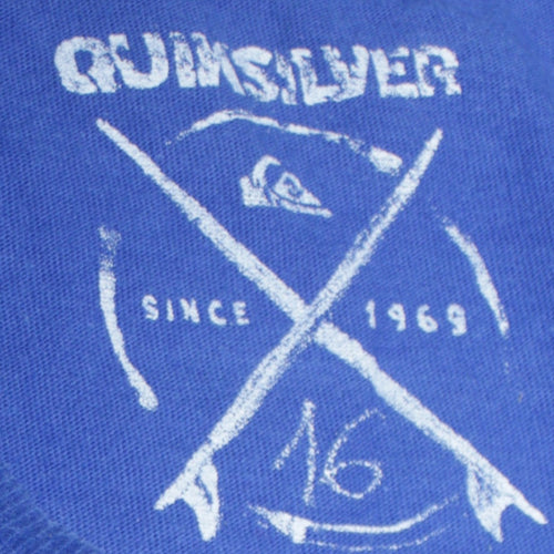 Quiksilver Teens Blue Graphic Monkey RAD! Cotton T-Shirt Size 16