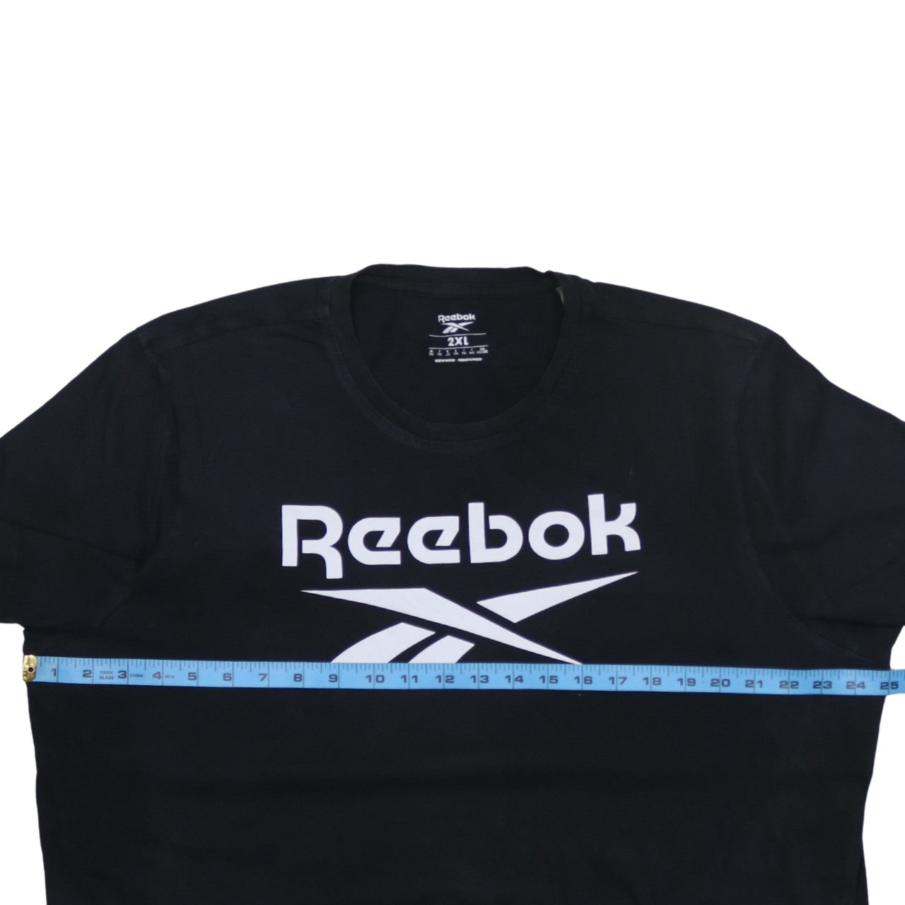 Reebok Men’s Black 2XL Graphic Logo Short Sleeve Cotton T-Shirt