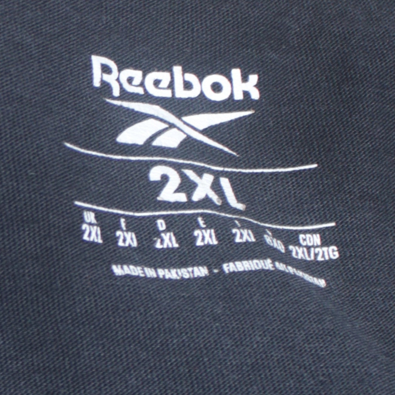 Reebok Men’s Black 2XL Graphic Logo Short Sleeve Cotton T-Shirt