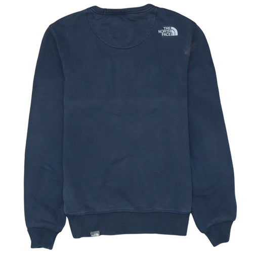 The North Face Men's Blue XS Pullover Sweatshirt Embroidered Logo