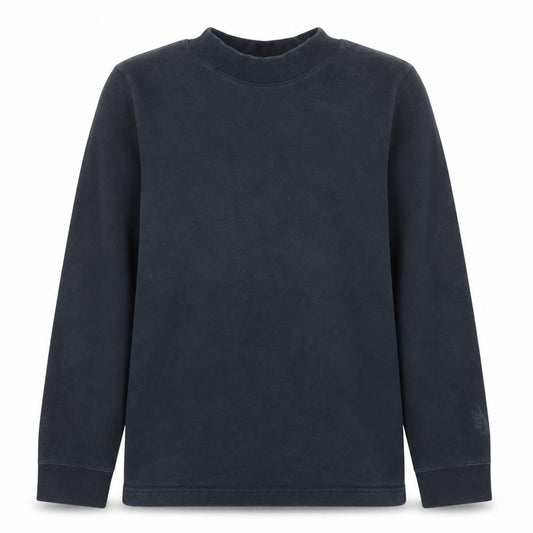 Front view of Nike Men’s Blue Mock Neck Sweatshirt Small Regular Fit Pullover