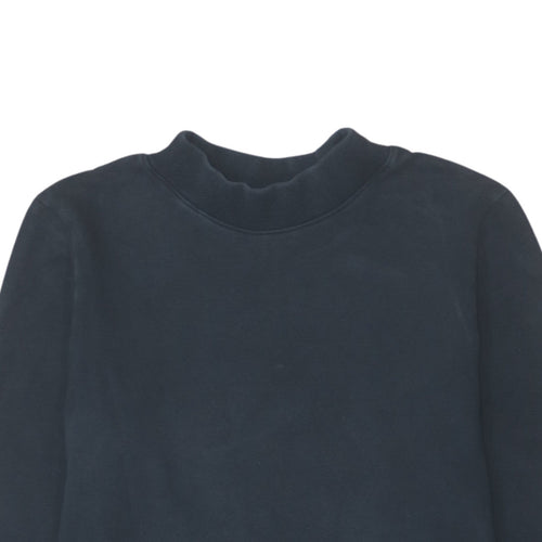 Nike Men’s Blue Mock Neck Sweatshirt Small Regular Fit Pullover