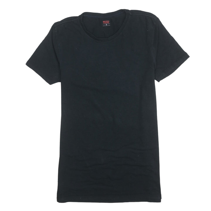 Levi's Men's Black Cotton Crew Neck Short Sleeve T-Shirt M