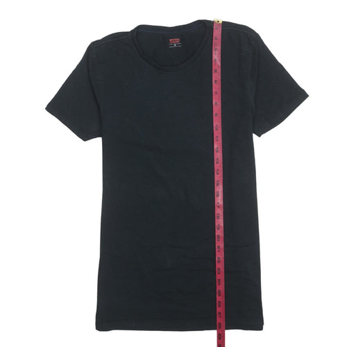 Levi's Men's Black Cotton Crew Neck Short Sleeve T-Shirt M