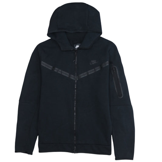 Nike Men's Black Full Zip Hoodie L Regular Fit Sportswear