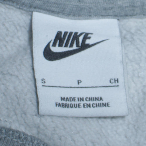 Nike Men's Grey Crew Neck Pullover Sweatshirt Size S