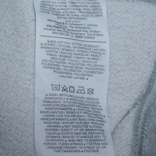 Nike Men's Grey Crew Neck Pullover Sweatshirt Size S