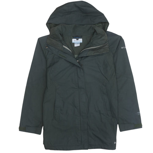 Columbia Womens Green Waterproof Interchange 3-in-1 Hooded Jacket Size M
