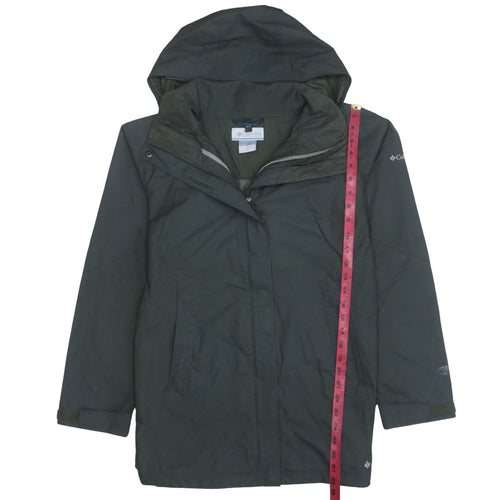 Columbia Womens Green Waterproof Interchange 3-in-1 Hooded Jacket Size M
