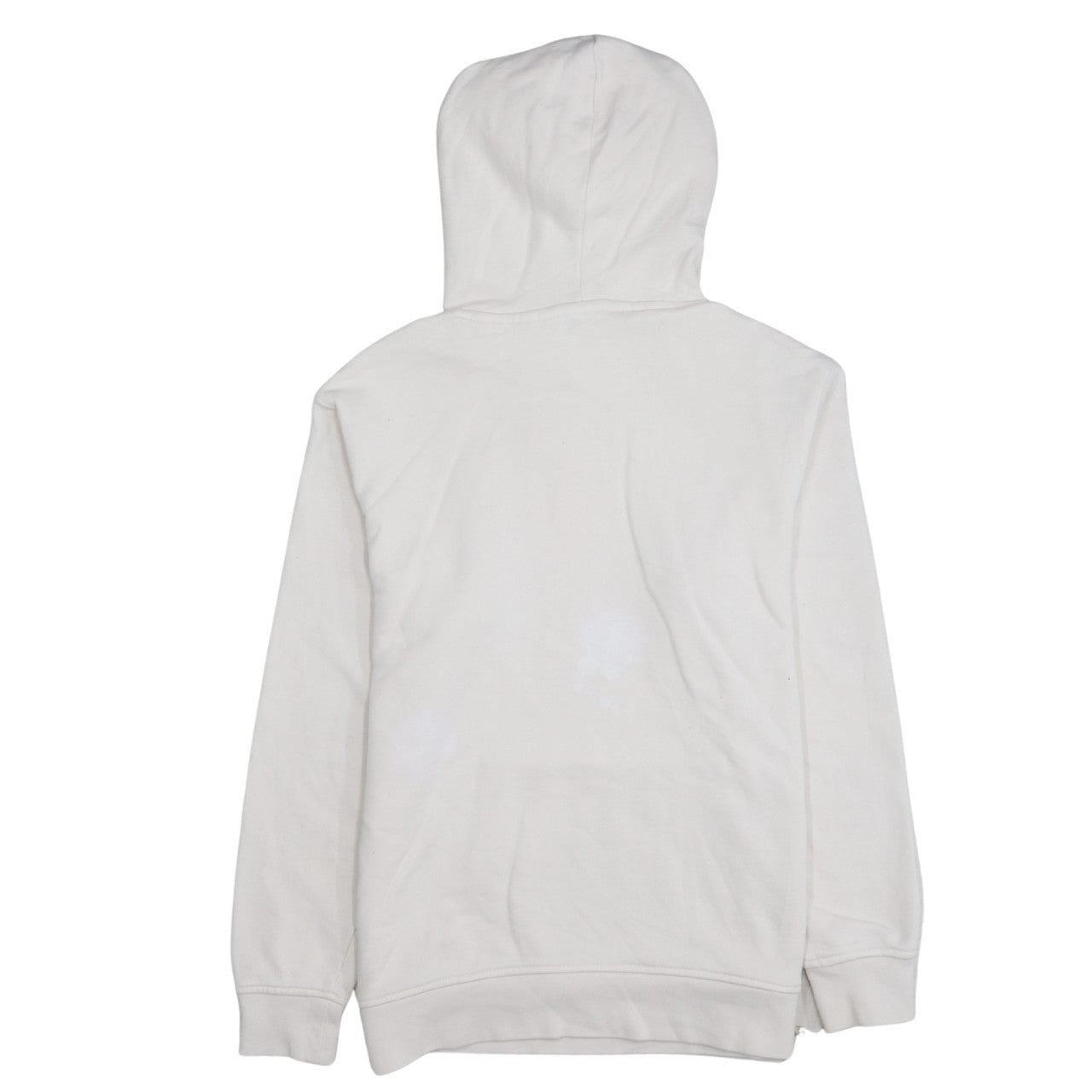 Adidas Women Beige Pullover Hoodie Size 12 Cotton Hooded Sweatshirt