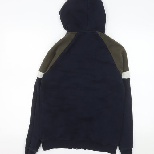 Next Men’s Blue Hooded Full Zip Jacket Size S Cotton Blend