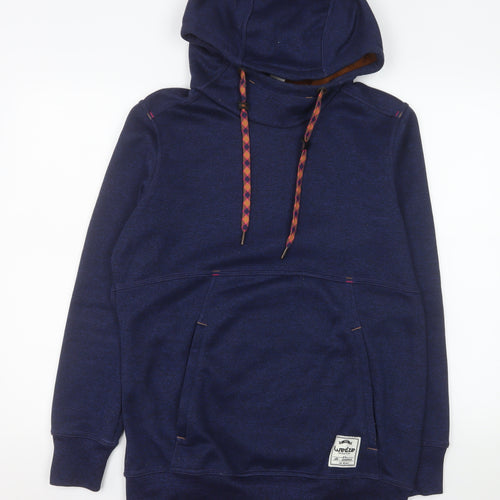 Wed'ze Men’s Blue Pullover Ski Hoodie L Fleece Lined Winter Warm