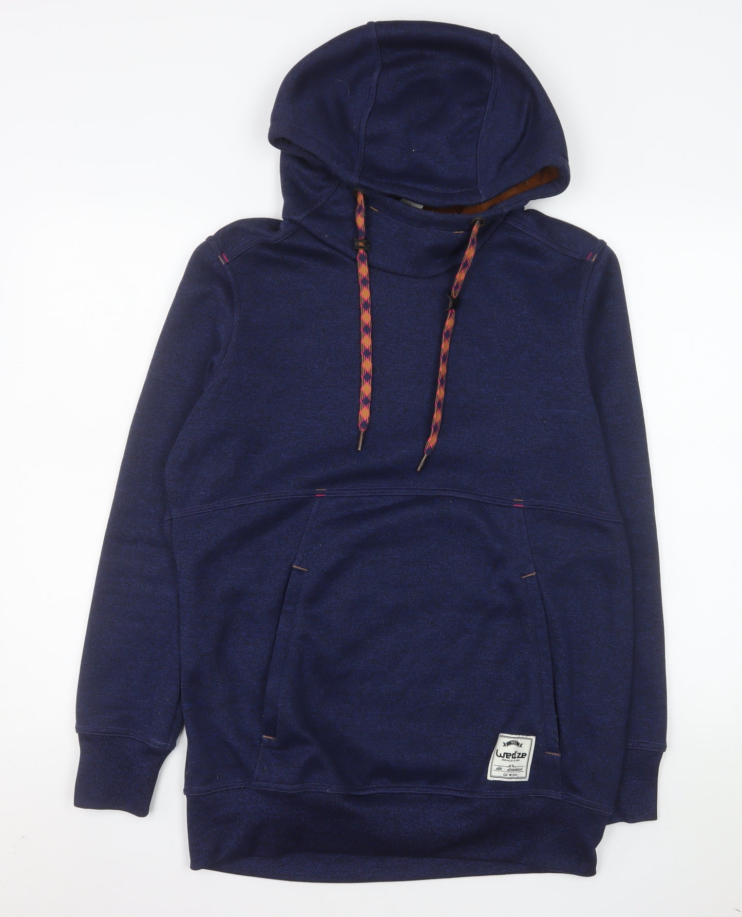 Wed'ze Men’s Blue Pullover Ski Hoodie L Fleece Lined Winter Warm