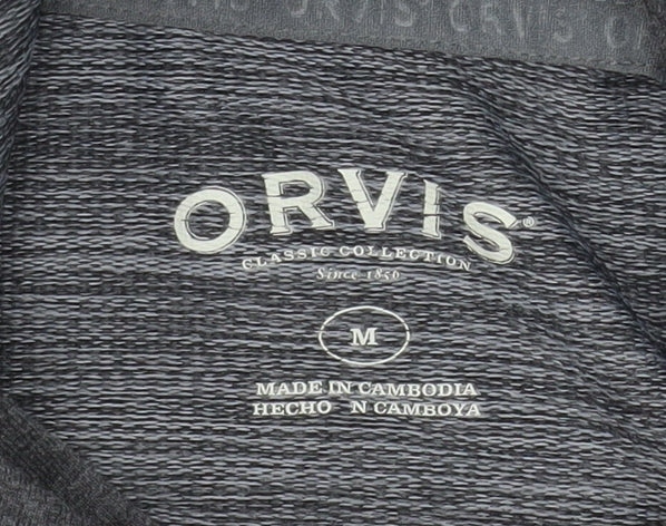 Orvis Men's Grey Pullover Lightweight Hoodie Size M