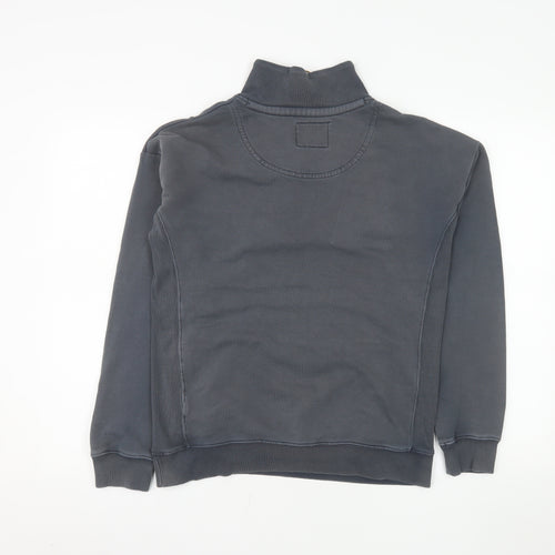 Fat Face Men's Grey 1/2 Zip Sweatshirt S Regular Fit Cotton Blend