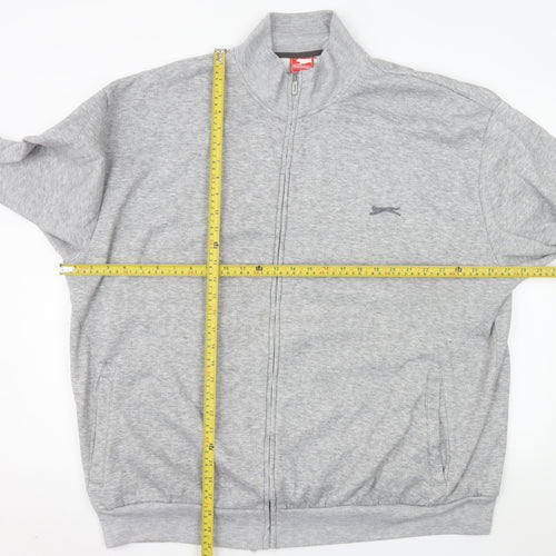 Slazenger Men’s Grey 3XL Full Zip Basic Jacket