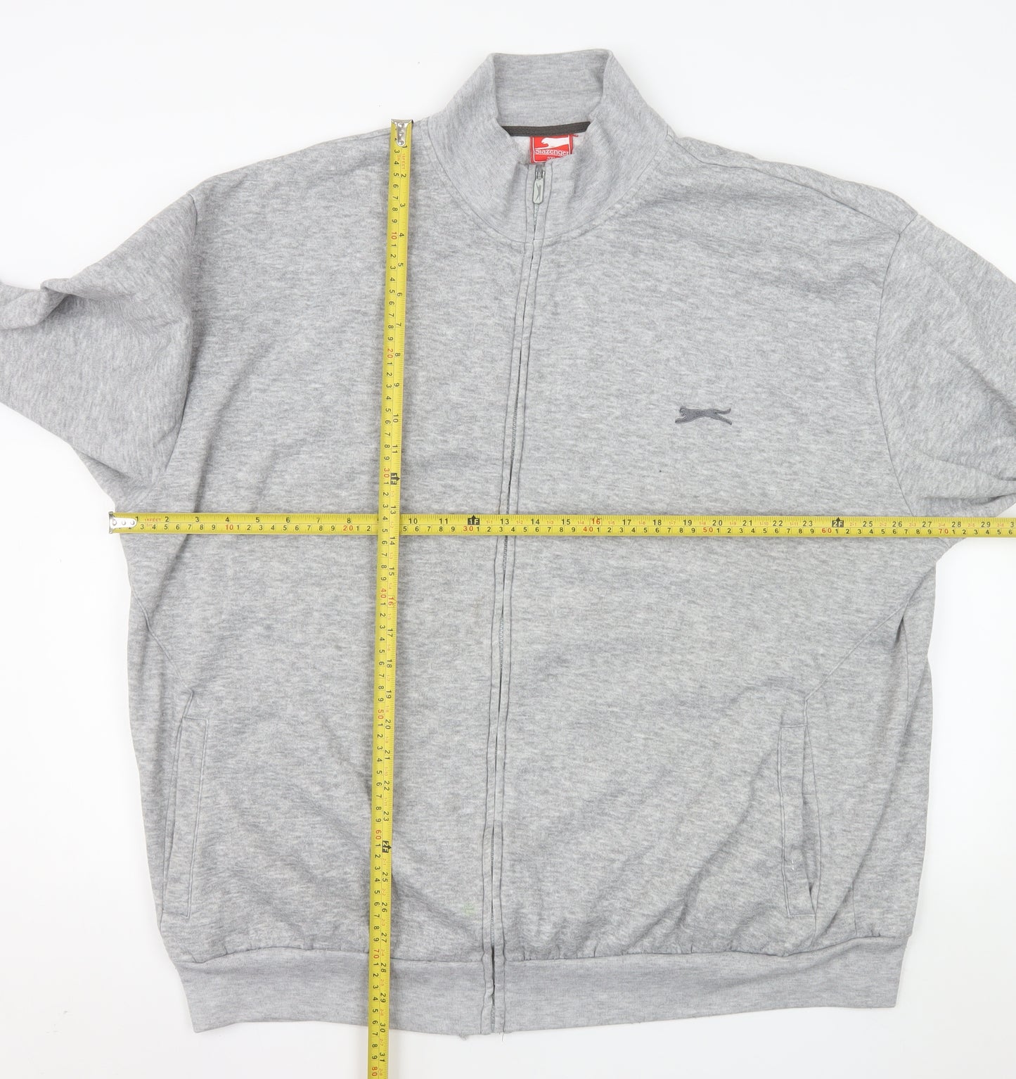 Slazenger Men’s Grey 3XL Full Zip Basic Jacket