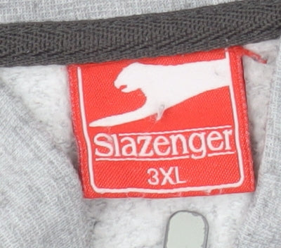 Slazenger Men’s Grey 3XL Full Zip Basic Jacket