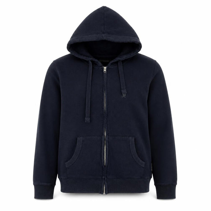 French Connection Men’s Blue Hooded Zip Jacket Size M