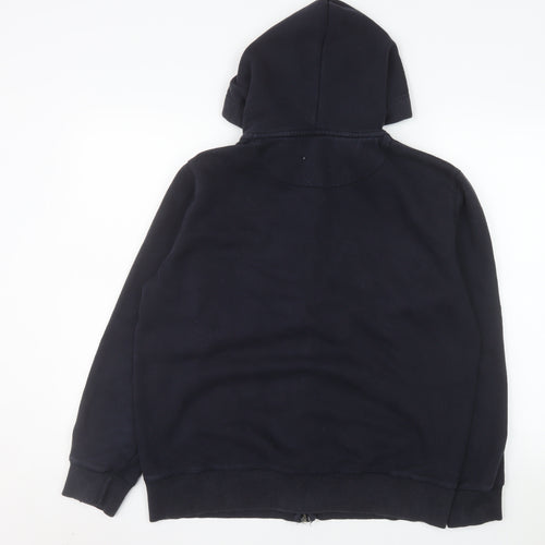 French Connection Men’s Blue Hooded Zip Jacket Size M
