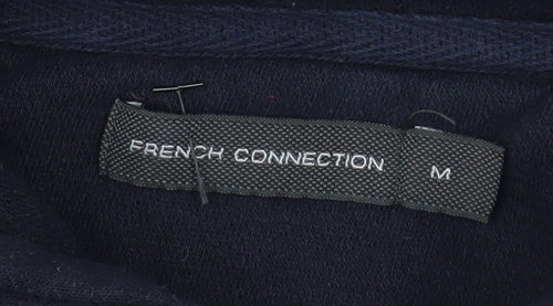 French Connection Men’s Blue Hooded Zip Jacket Size M