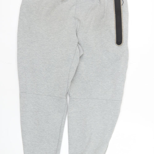 Nike Men's Beige Grey Jogger Sweatpants M Cotton Blend