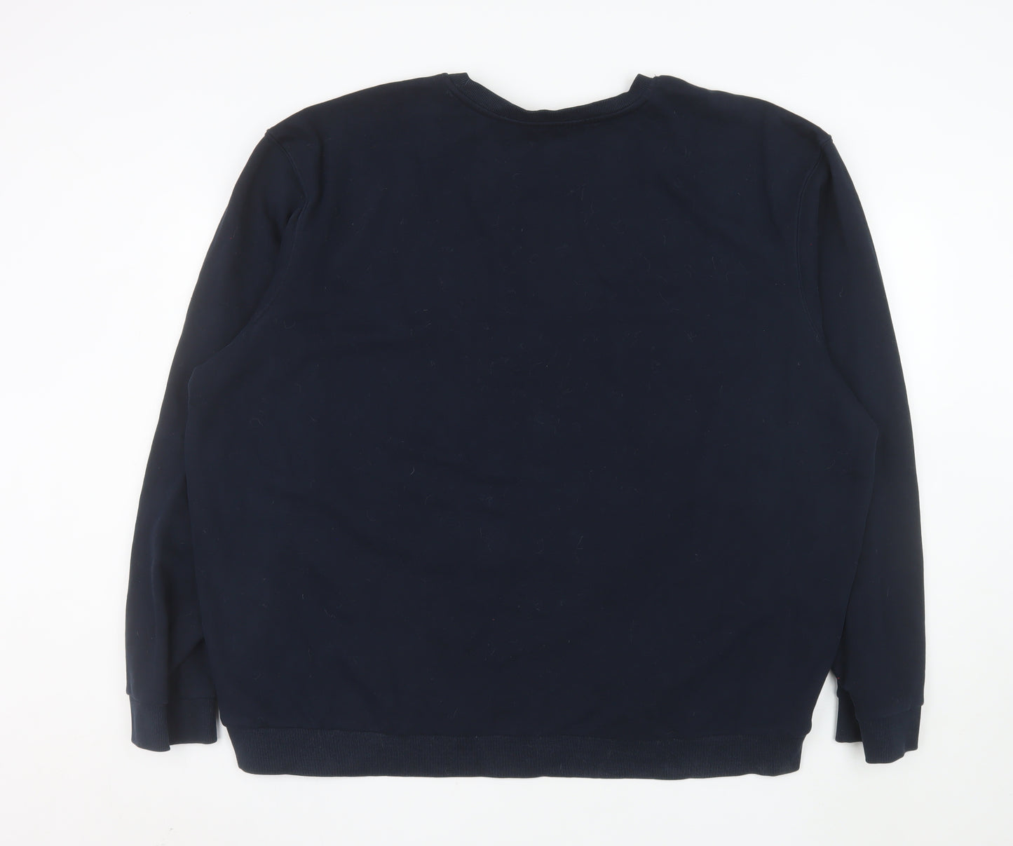 Tu Mens Blue 3XL Pullover Sweatshirt Cotton Blend Crew Neck
