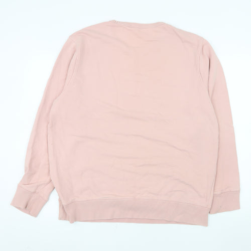 Banana Republic Men's Pink Cotton Crew Neck Pullover Sweatshirt L
