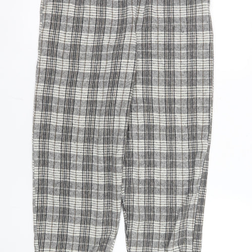 ASOS DESIGN Men's Grey Check Flannel Pyjama Pants S