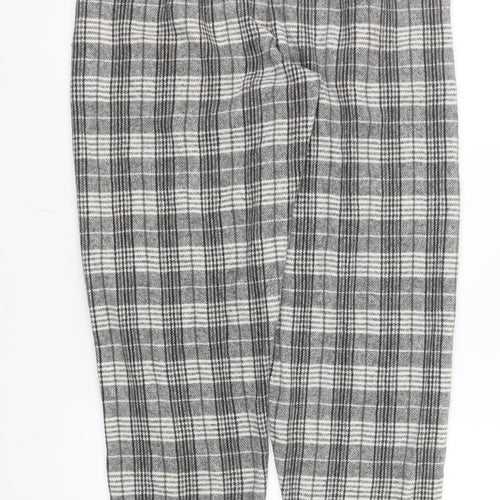 ASOS DESIGN Men's Grey Check Flannel Pyjama Pants S
