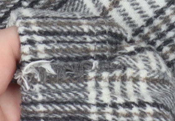 ASOS DESIGN Men's Grey Check Flannel Pyjama Pants S