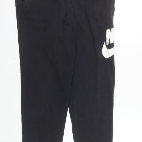 Nike Men Black Jogger Sweatpants M Fleece Regular Fit Activewear