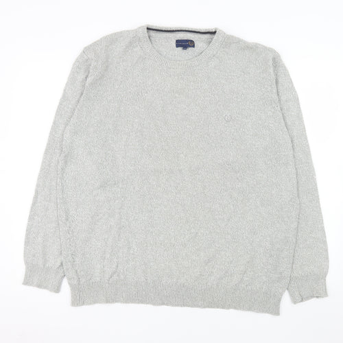 Matalan Men’s Grey 2XL Cotton Crew Neck Pullover Jumper