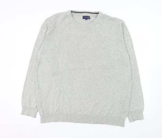 Matalan Men’s Grey 2XL Cotton Crew Neck Pullover Jumper