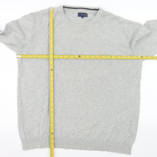 Matalan Men’s Grey 2XL Cotton Crew Neck Pullover Jumper