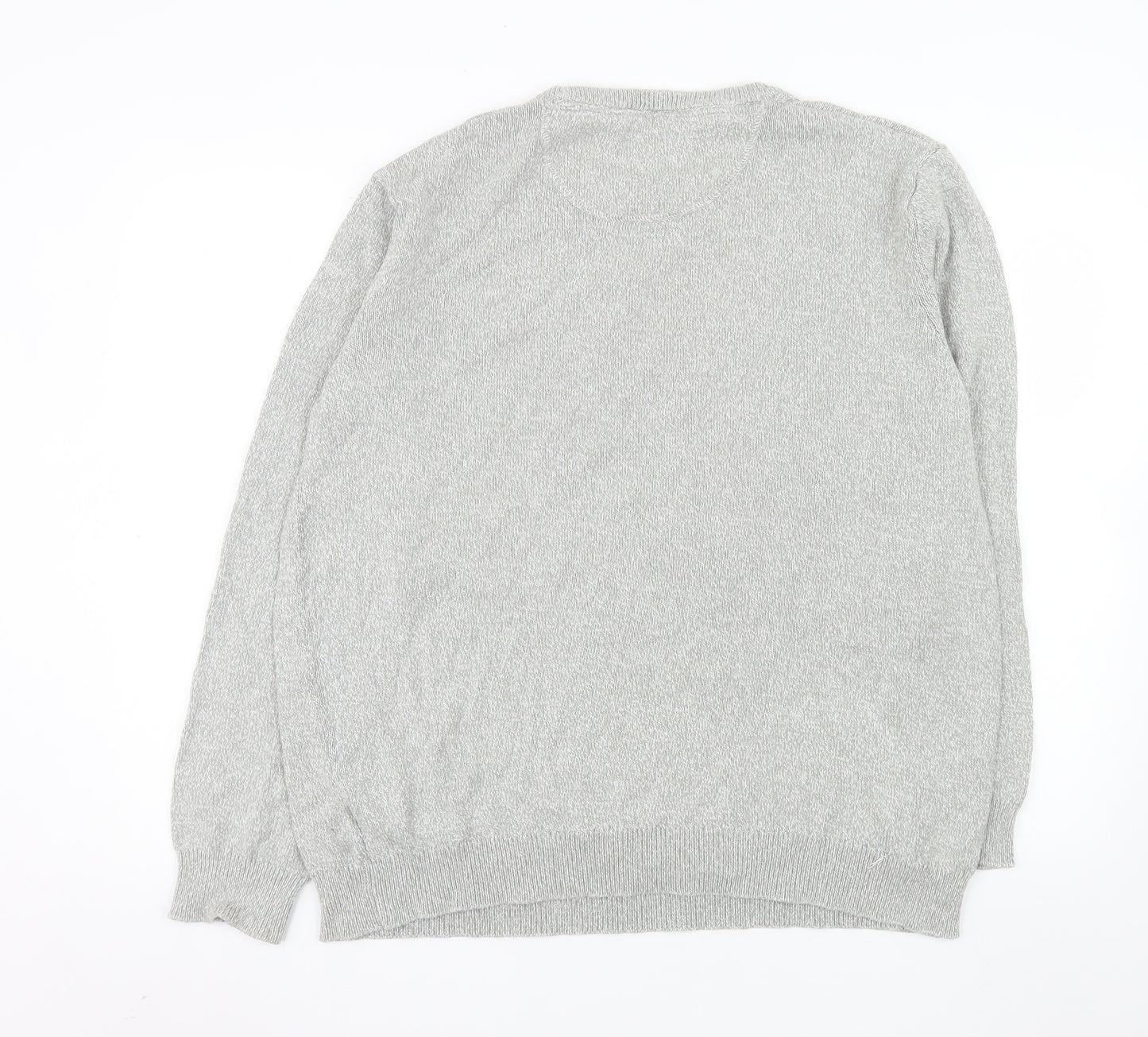 Matalan Men’s Grey 2XL Cotton Crew Neck Pullover Jumper