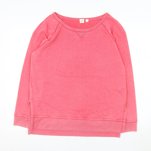 GAP Men’s Pink Pullover Sweatshirt M Cotton Blend Crew Neck