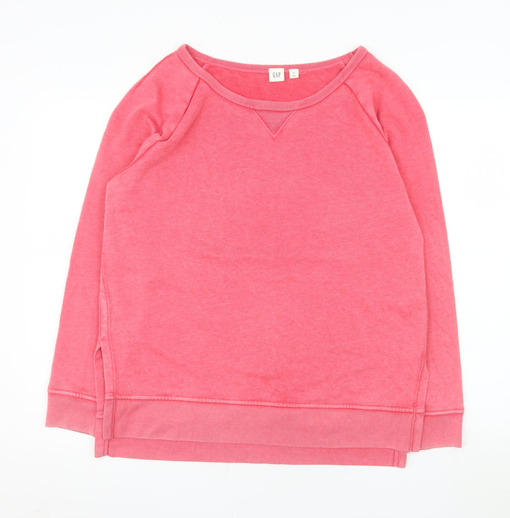 GAP Men’s Pink Pullover Sweatshirt M Cotton Blend Crew Neck