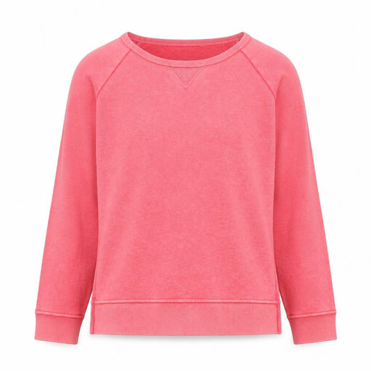 Front view of Gap Men’s Pink Pullover Sweatshirt M Cotton Blend Crew Neck