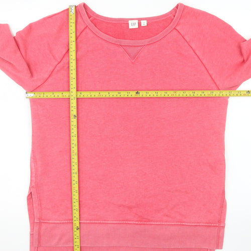 GAP Men’s Pink Pullover Sweatshirt M Cotton Blend Crew Neck