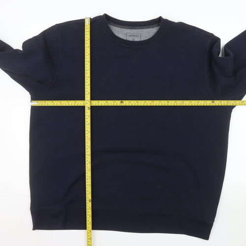 Burton Menswear London Men's Blue 2XL Pullover Sweatshirt