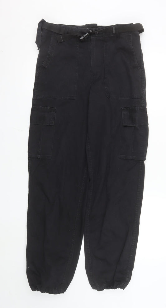 Kombat UK Men's Black Cargo Trousers Size 30 Regular Fit